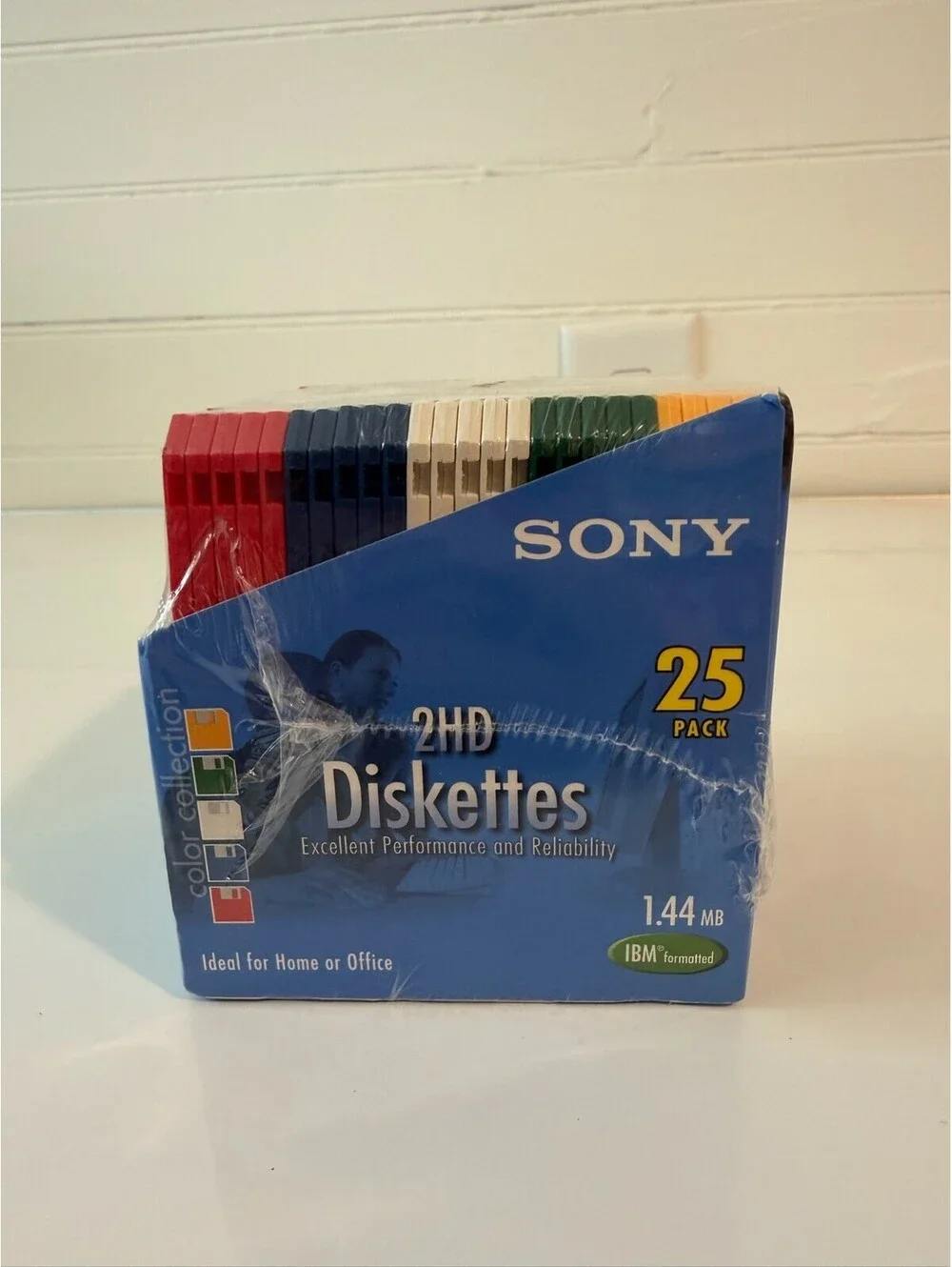 Sony 2HD 3.5” Diskettes 1.44MB 25 Pack IBM Formatted Micro Floppy Disk